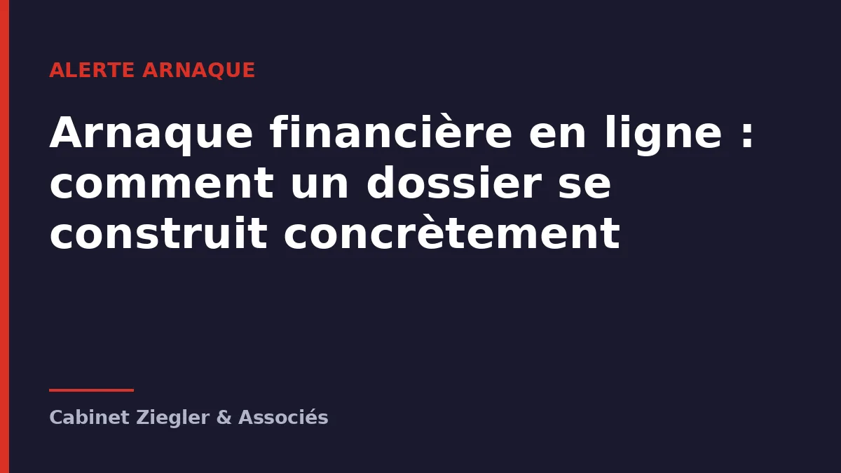 Arnaque financière en ligne