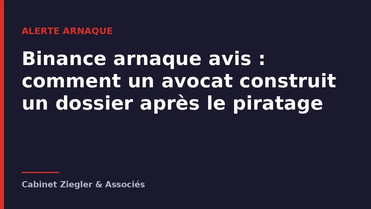 Binance arnaque avis