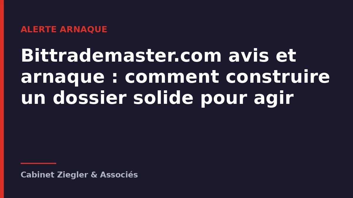 Bittrademaster.com avis et arnaque