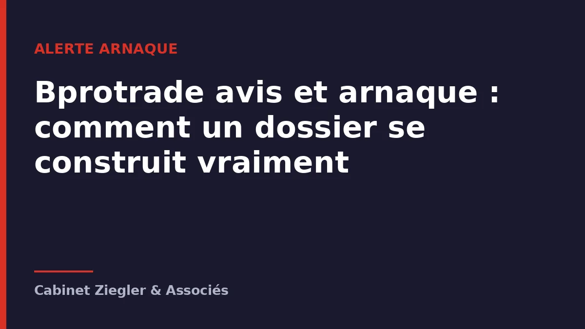 Bprotrade avis et arnaque