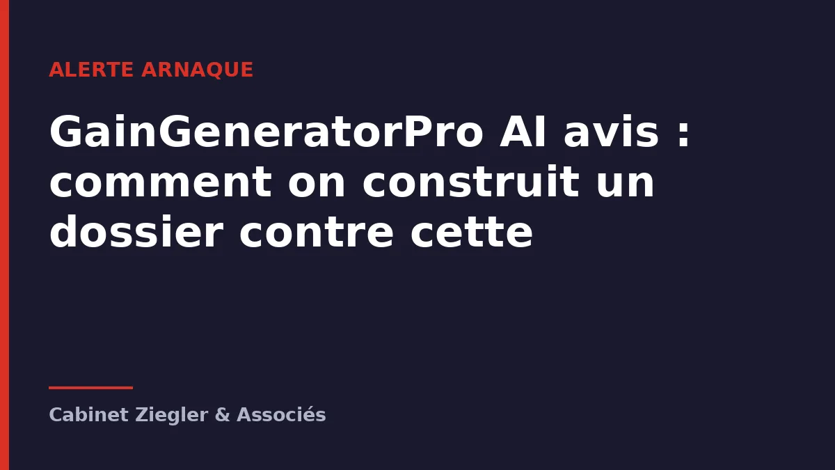 GainGeneratorPro AI avis