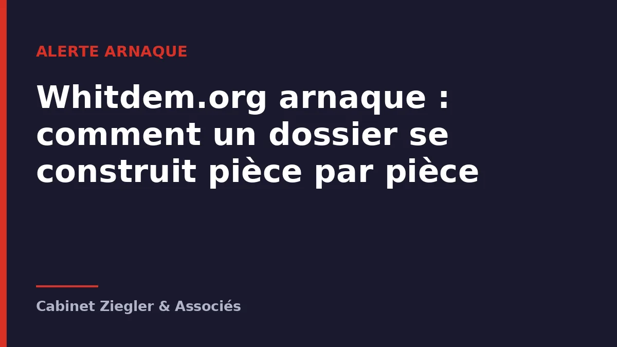 Whitdem.org arnaque